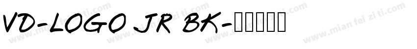 VD-LOGO JR BK字体转换